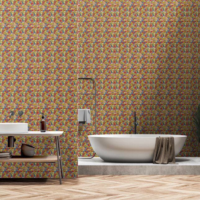 Papier Peint Soul fleur sauvage (Salle de bain)