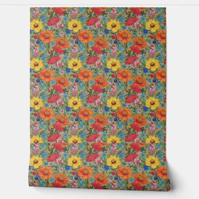 Papier Peint Soul fleur sauvage (Déroulement)