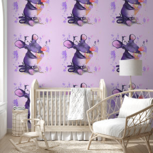 Papier Peint Souris Mange Glace Crème Drôle