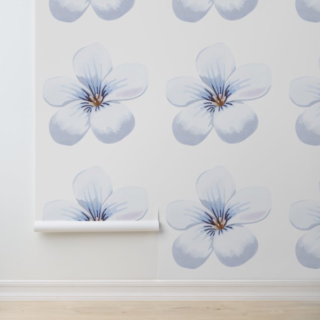 Papier Peint Spring Wildflower Meadow Textured Wallcovering (Application)