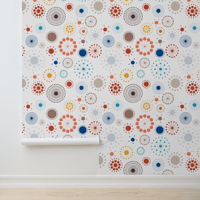 Papier Peint Starburst moderne du milieu du siècle (Application)