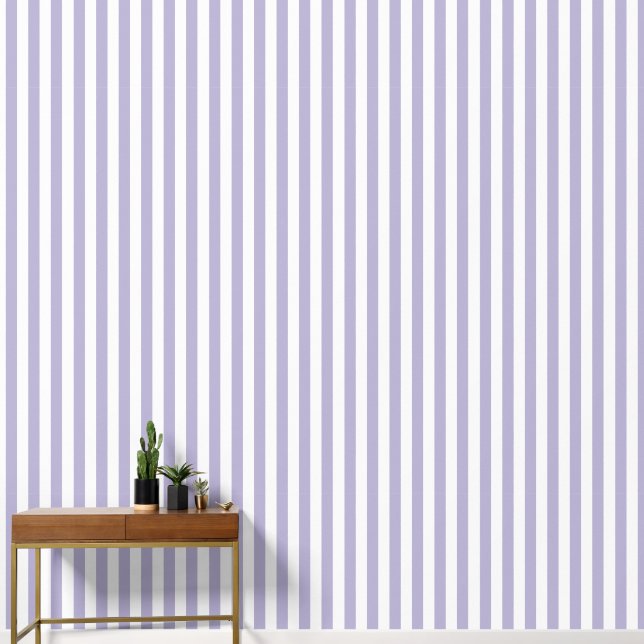 Papier Peint Stripes simples - Lavande (Couloir)