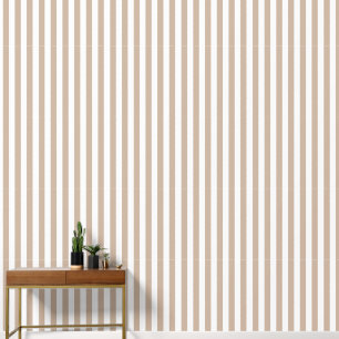Papier Peint Stripes simples - Taupe