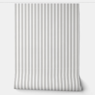 Papier Peint Stripes Taupe and White