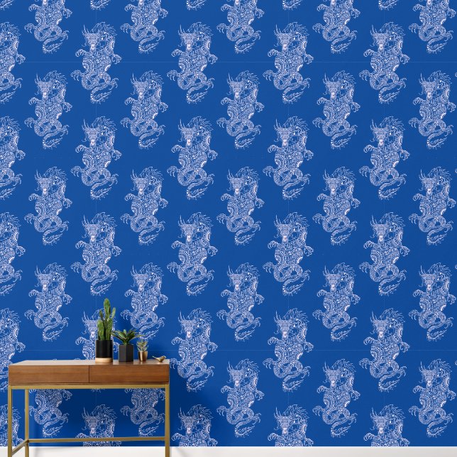 Papier Peint Style Dragon chinois (Couloir)
