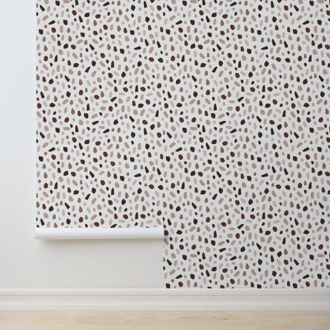 Papier Peint Style Terrazzo Abstrait (Application)