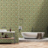 Style William Morris Vintage Green Orang