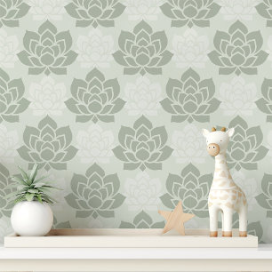 Papier Peint Succulente sophistiquée verte