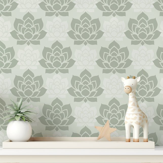 Papier Peint Succulente sophistiquée verte (Créateur téléchargé)
