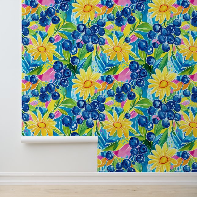 Papier Peint Sunny Berry Splash (Application)