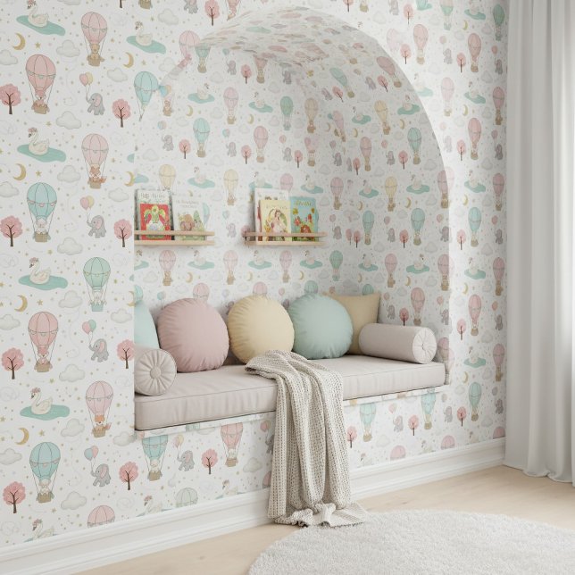 Papier Peint Sweet Pastel Swan & Friends Nursery ID1234 (Créateur téléchargé)