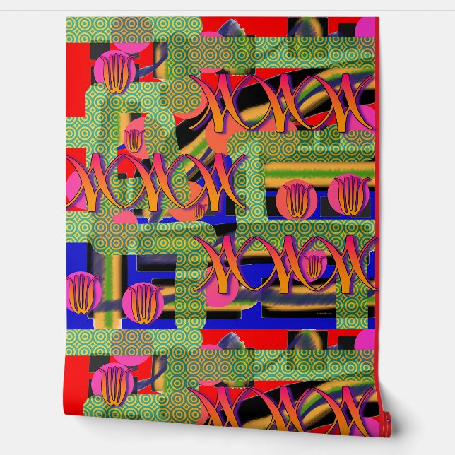 Papier Peint Symboles et Flore (Déroulement)