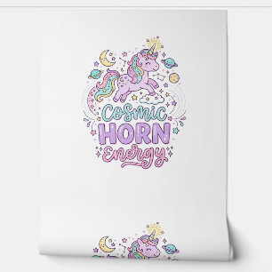 Papier Peint T-shirt graphique pastel mignon énergie corne cosm