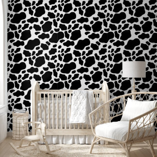 Papier Peint Taches de pêche mignonnes taches de vache unisex p