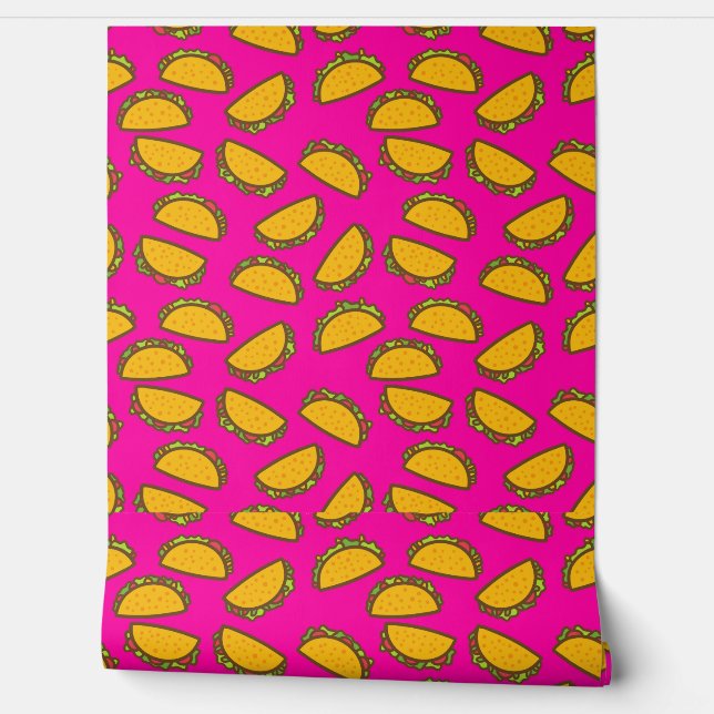 Papier Peint tacos roses (Déroulement)