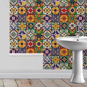 Papier Peint Talavera Petit carrelage mexicain