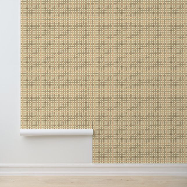 Papier Peint Tan Brown Beige Moderne (Application)