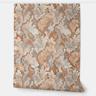 Papier Peint Tapis Abstrait Tons Rouge et Terre