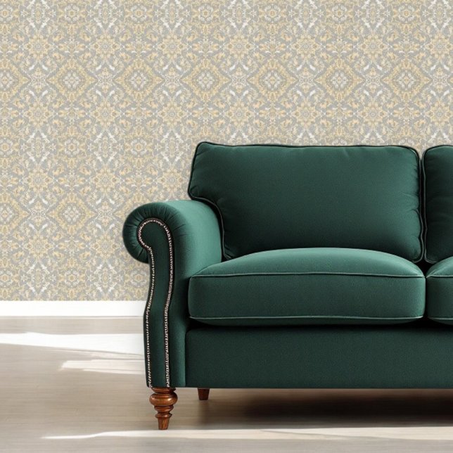 Papier Peint Tapisserie Luxe Gris & Or (Créateur téléchargé)