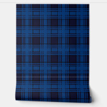 Tartan à carreaux bleu joyau