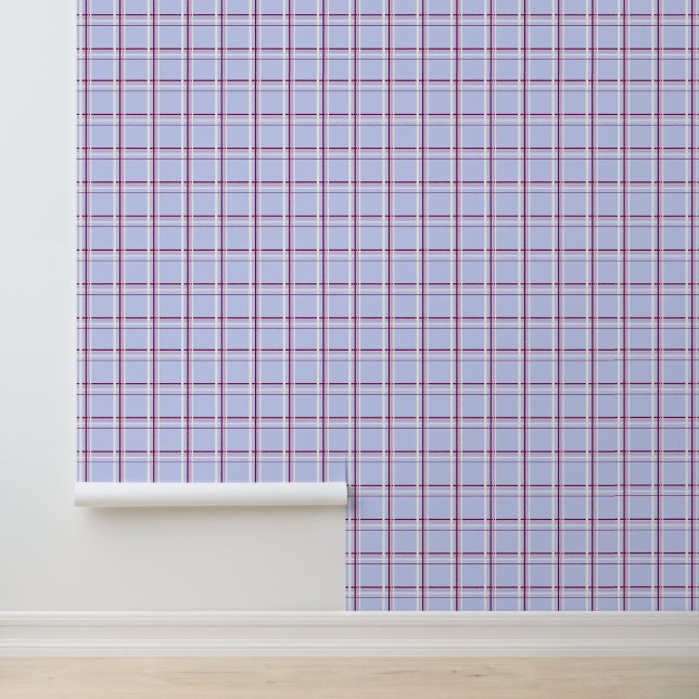 Papier Peint Tartan à carreaux Mini Winter Berries (Application)