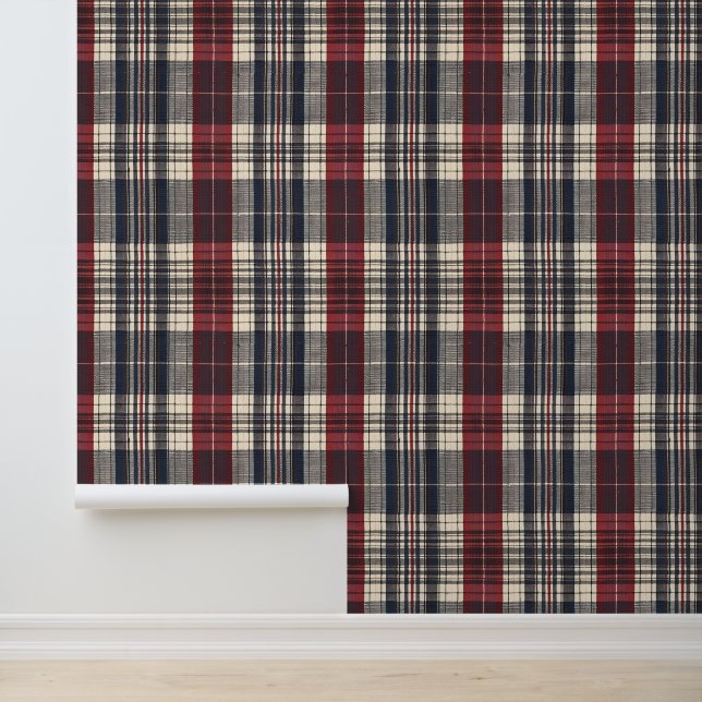 Papier Peint Tartan écossais antique (Application)