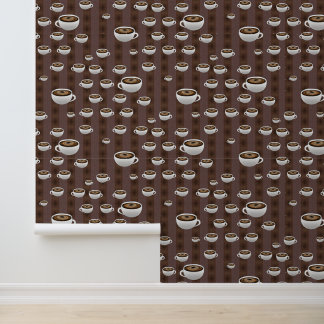 Papier Peint Tasses à café et bandes