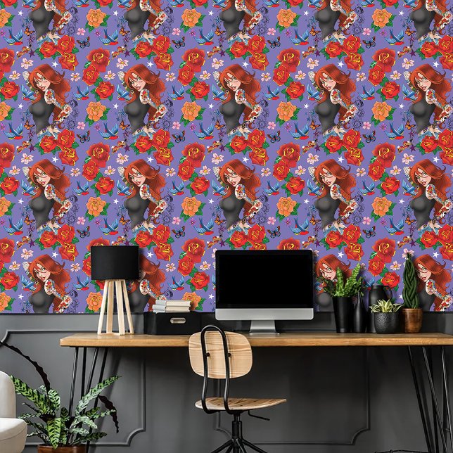 Papier Peint Tatouages de femme rousse (Créateur téléchargé)