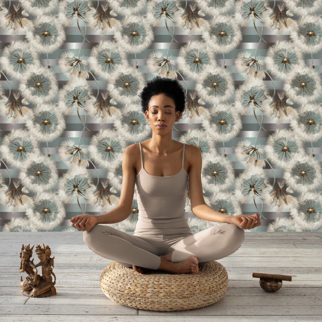 Papier Peint Têtes de graines de Dandelion sur Peel et Bâton Pa (Créateur téléchargé)