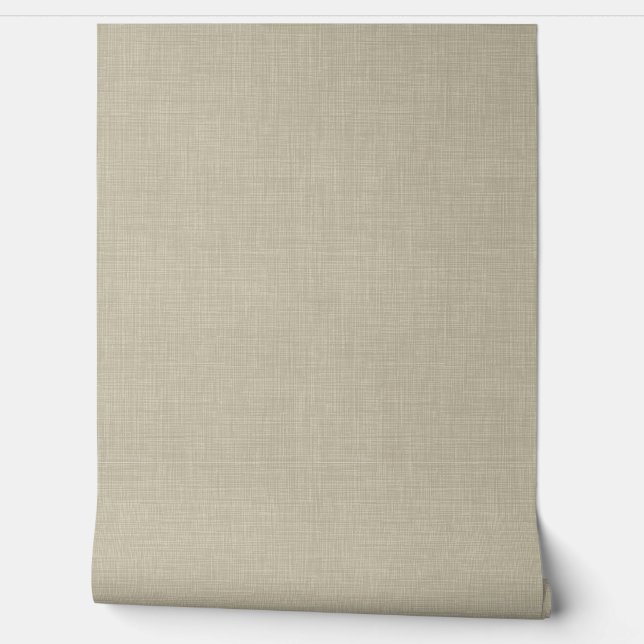 Papier Peint Texture Aspect Lin moderne beige pour bureau à dom (Déroulement)