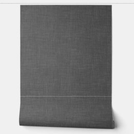 Papier Peint Texture Moderne Aspect Lin Charbon Foncé