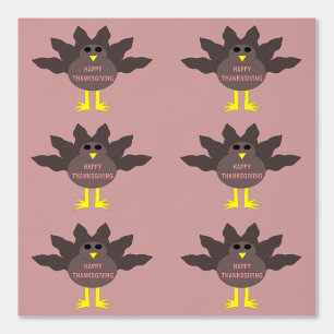 Papier Peint Thanksgiving Plucked Turkey Patterned