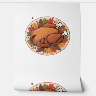 Papier Peint Thanksgiving Roast Turkey - Festive Holiday Feast