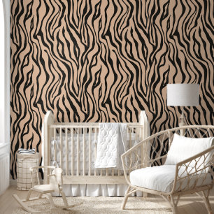 Papier Peint Tigre Monochrome