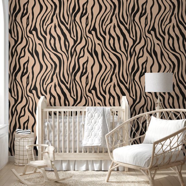 Papier Peint Tigre Monochrome (Enfants)