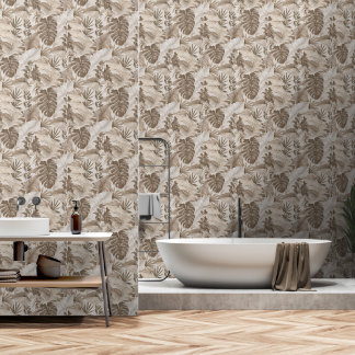 Papier Peint Toile Botanique Vintage