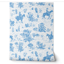 Toile de cow-boy occidental Cheval Cactus Désert