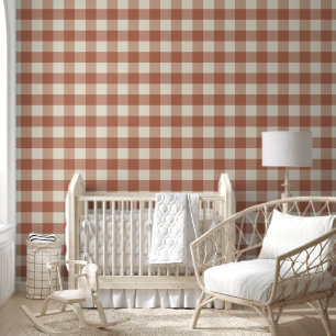 Papier Peint Tomber Amaro sur le motif à carreaux en gingham de