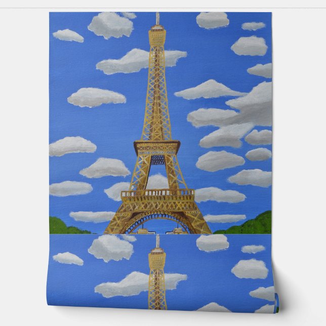 Papier peint Tour Eiffel (Déroulement)