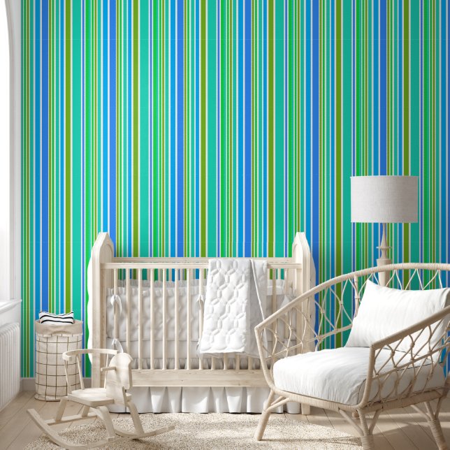 Papier Peint Traces et lignes colorées 2b (Enfants)