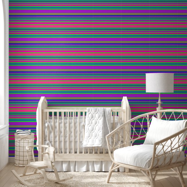 Papier Peint Traces et lignes colorées 3a (Enfants)
