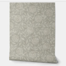 Papier peint traditionnel Muet gris Hydrangea
