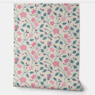 Papier Peint Trailing Floral - Paisley - Soft Pink & Dusty Blue