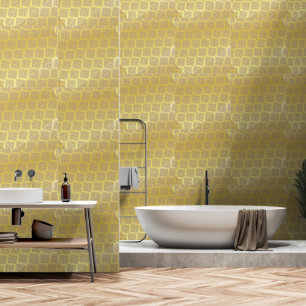 Papier Peint Treillis brillant à huile d'or