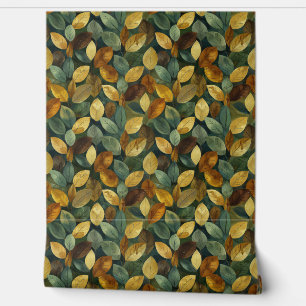 Papier Peint Trendy automne terre cuite orange jaune sauge auto