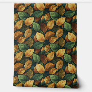 Papier Peint Trendy automne terre cuite orange jaune sauge auto