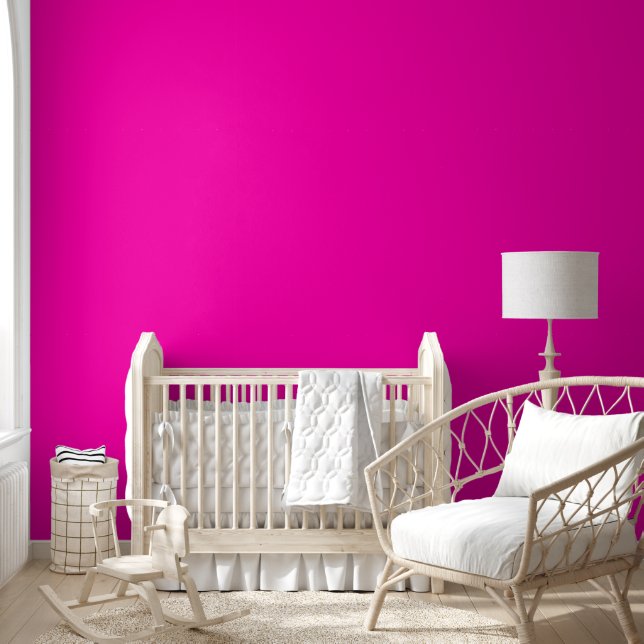Papier Peint Trendy Magenta Madness Couleur solide | Élégant (Enfants)
