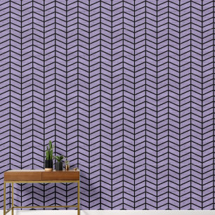 Papier Peint Trendy Rustic Purple Chevron