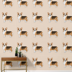 Papier Peint Tri Pembroke Welsh Corgi Motif