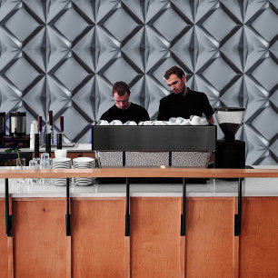 Papier Peint Triangles Abstraits et Carrés modernes Peel & Stic